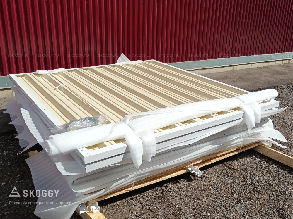 гараж для прицепа в разобранном виде