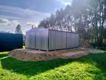 Большой вместительный контейнер в цинковом цвете в дер. Смыково, Судогодский р-н, Владимирская область Большой вместительный контейнер в цинковом цвете в дер. Смыково, Судогодский р-н, Владимирская область