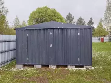 Хозблок для прицепа и садовых качелей в графитовом цвете в СТ Сирень, Сергиево-Посадский р-н, МО Хозблок для прицепа и садовых качелей в графитовом цвете в СТ Сирень, Сергиево-Посадский р-н, МО