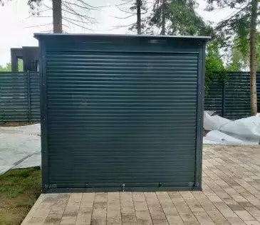 Гараж для квадроцикла в графитовом цвете в дер. Гордово, Истринский р-н, МО Гараж для квадроцикла в графитовом цвете в дер. Гордово, Истринский р-н, МО