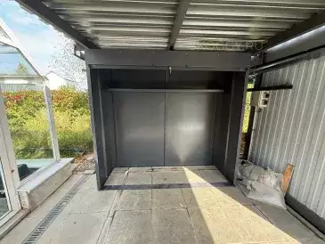 Шкаф для мини мастерской в графитовом цвете в СНТ Рябина, г.о. Ступино, МО